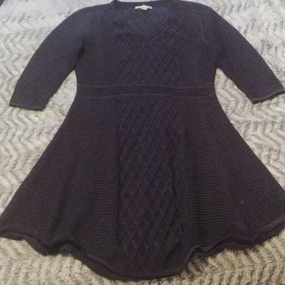 Dana Buchman black knit dress size M - Picture 3 of 3